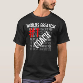 Camiseta Melhor treinador do mundo todo treinador #1