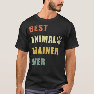 Camiseta Melhor Treinador Em Animais Alguma Vez Engraçado V