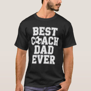 Camiseta Melhor Treinador Pai Já Fã de Futebol Treinando Am