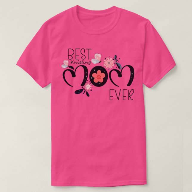 Camiseta Melhor tricô Mãe 54 (Frente do Design)