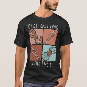 Camiseta Melhor tricô Mãe, Coletor De Fios De Crochet, Mama