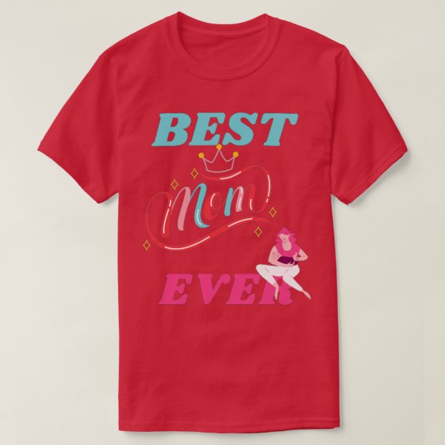 Camiseta Melhor tricô Mãe De 297 (Frente do Design)