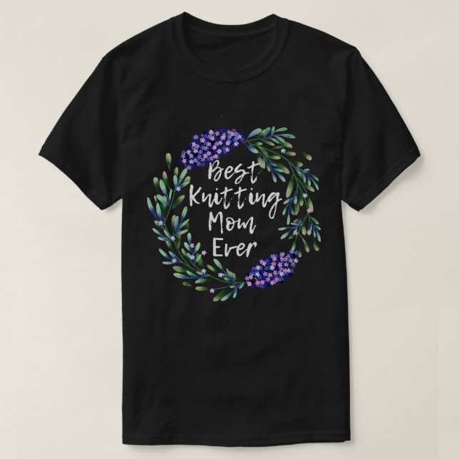 Camiseta Melhor tricô Mãe De 300 (Frente do Design)