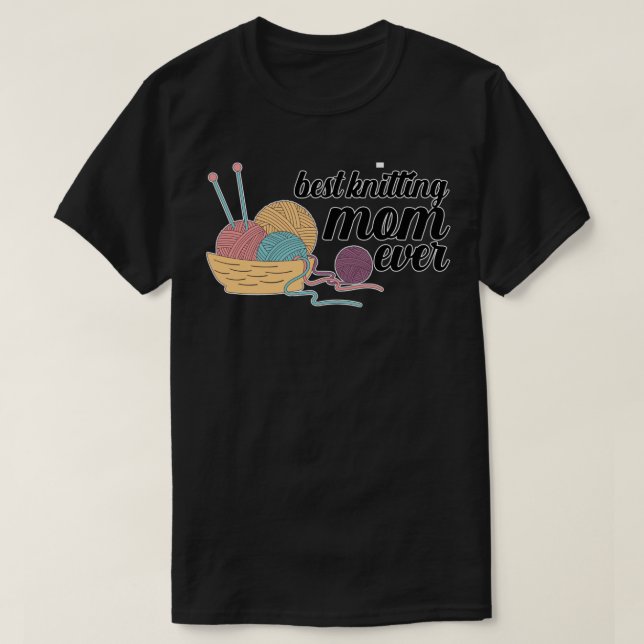 Camiseta Melhor tricô Mãe De 338 (Frente do Design)