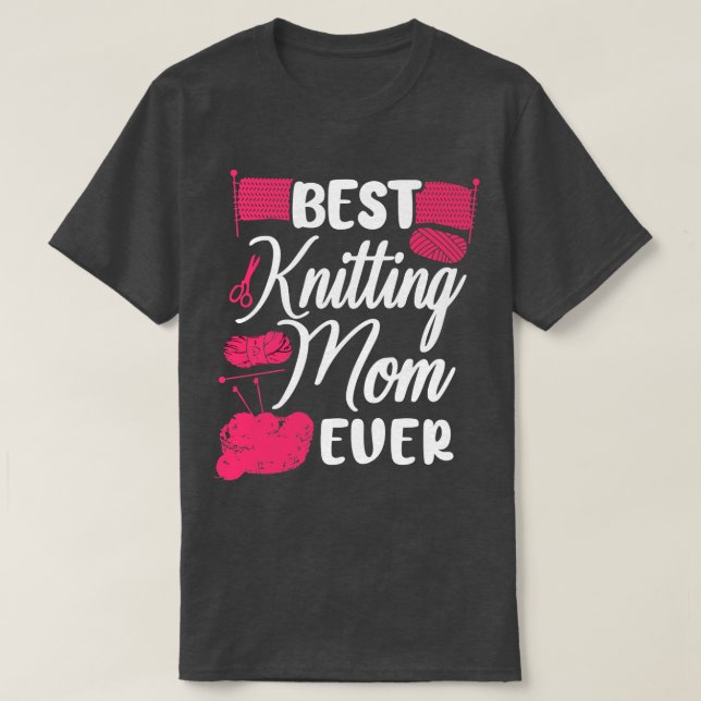 Camiseta Melhor tricô Mãe De 365 (Frente do Design)