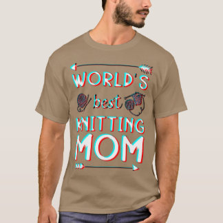 Camiseta Melhor tricô Mãe De 434