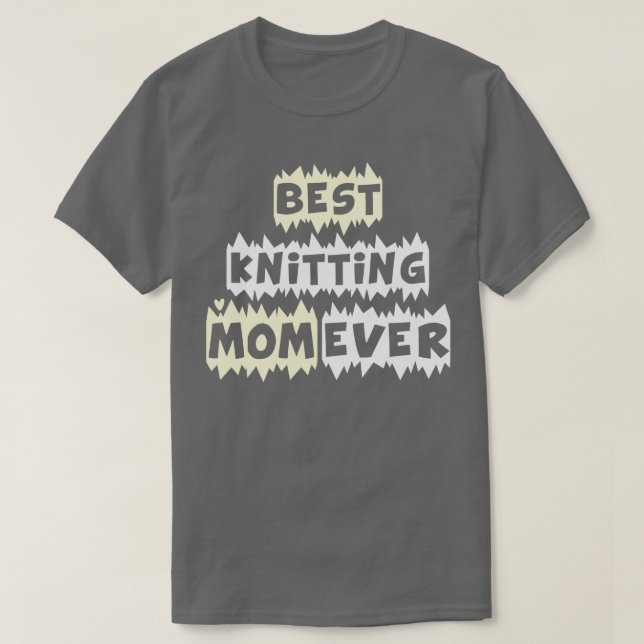 Camiseta Melhor tricô Mãe De 455 (Frente do Design)