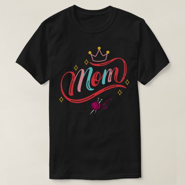Camiseta Melhor tricotar a mãe... e tricotar a mãe. (Frente do Design)