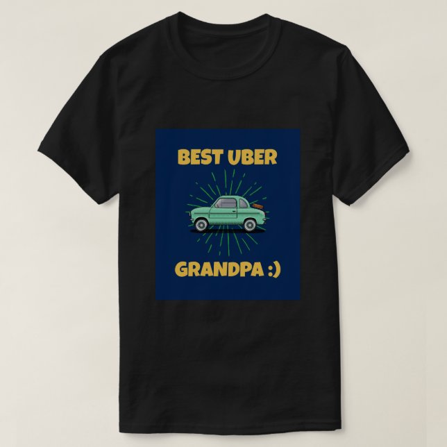 CAMISETA MELHOR UBER GRANDPA!:) (Frente do Design)