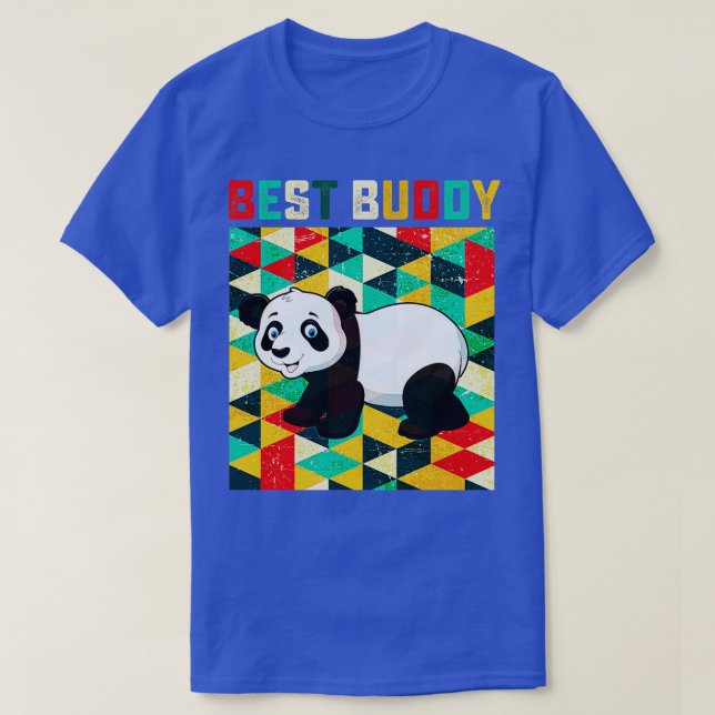 Camiseta Melhor Urso de Panda Amigo (Frente do Design)