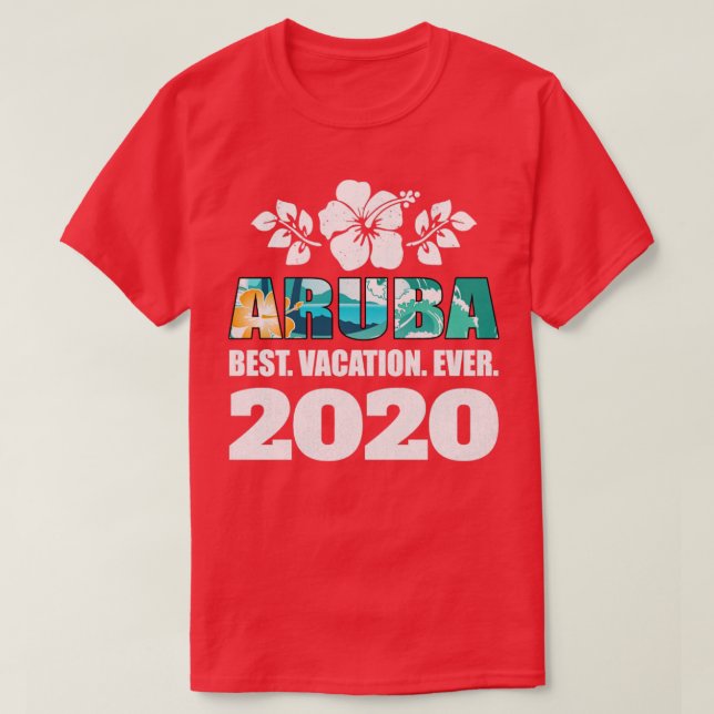 Camiseta Melhor Vacinação De Aruba Em Cerca De 2020 (Frente do Design)