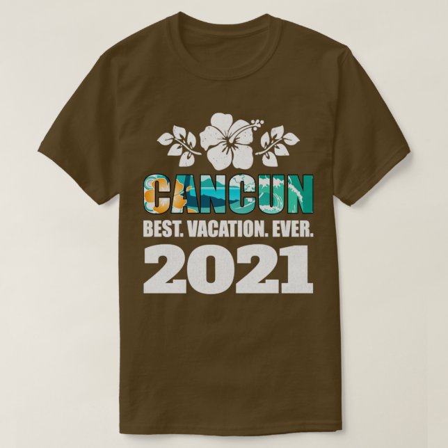 Camiseta Melhor Vacinação De Cancún Em 2021, Presente De So (Frente do Design)