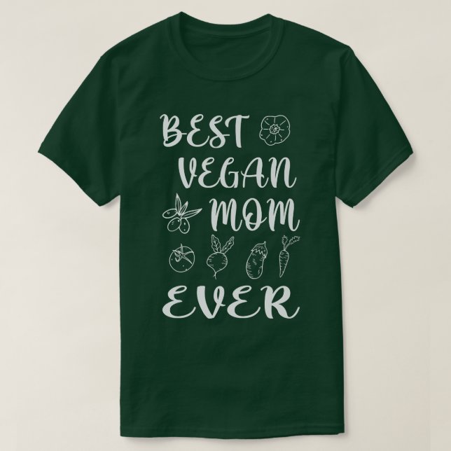 Camiseta Melhor vegante mãe de sempre (Frente do Design)