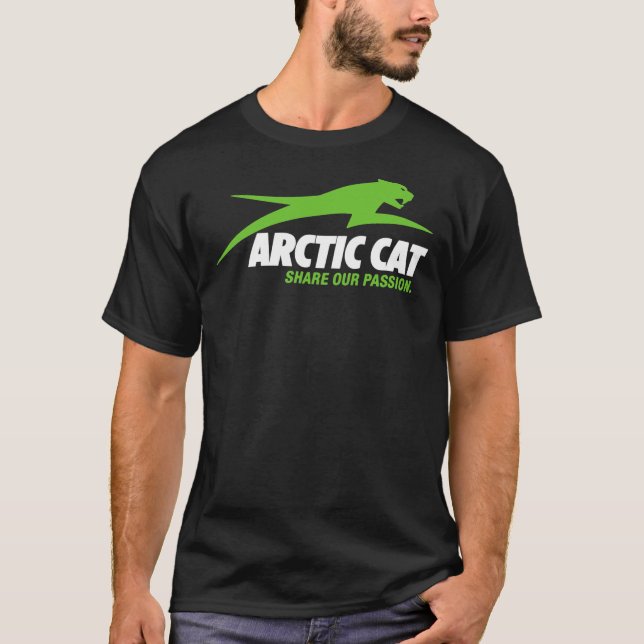 Camiseta MELHOR VENDA - Gato Ártico Snowmobiles Essenciais (Frente)