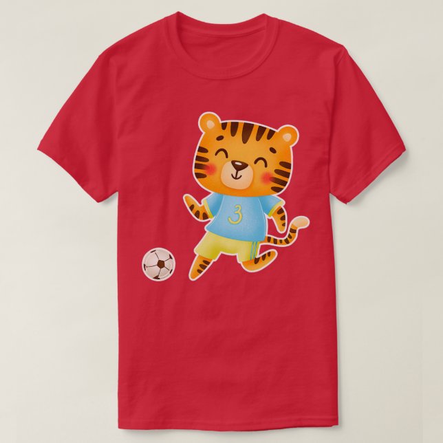 Camiseta Melhor Vendedor de Tigre Cute (Frente do Design)