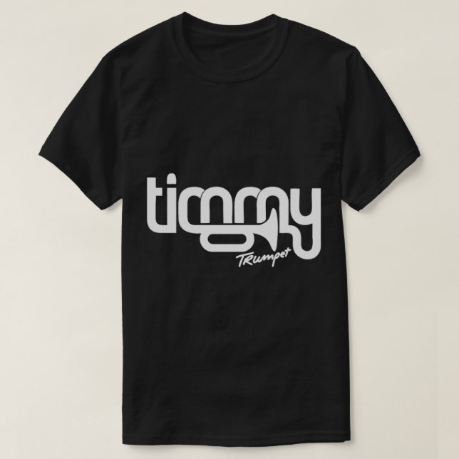 Camiseta MELHOR VENDEDOR - logótipo de trompete timmy Merch (Frente do Design)