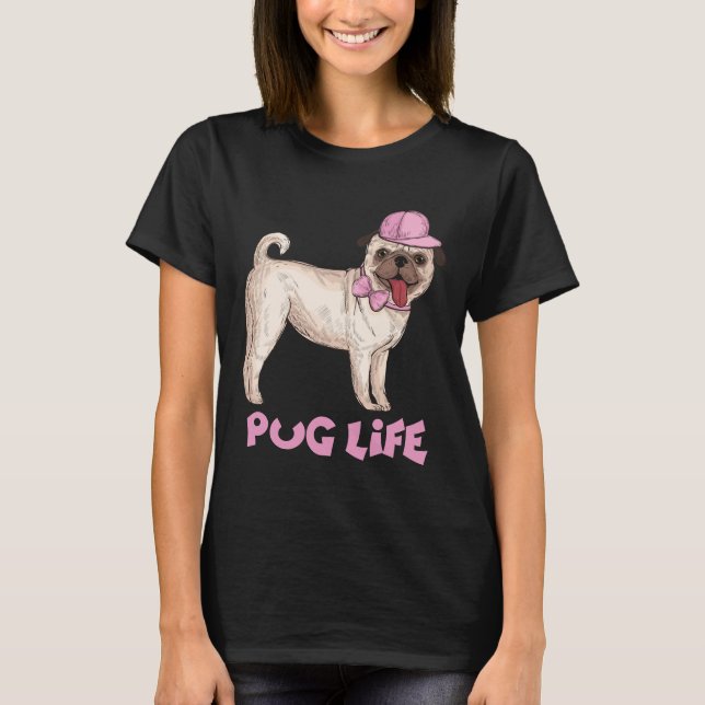 Camiseta melhor vida de cachorro.vida de cachorro engraçada (Frente)