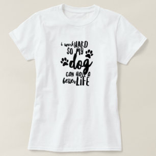 Camiseta Melhor vida para o t-shirt básico do cão