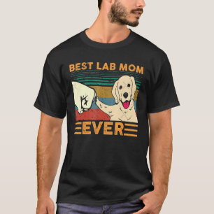 Camiseta Melhor Vintage Retro Lab Mãe Essencial