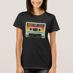 Camiseta Melhor Vintagem De Fita Cassete De Aniversário De