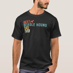 Camiseta Melhor Vintagem de Pai de Caça-Beagle