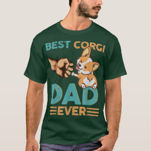 Camiseta Melhor Vintagem de Retro do Pai Corgi