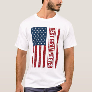 Camiseta Melhor Vô Patriótico Bandeira Vetorial Design_1