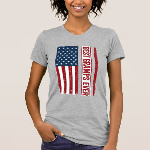 Camiseta Melhor Vô Patriótico Desenho Vetorial de Bandeira