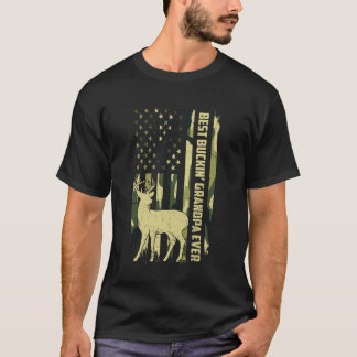 Camiseta Melhor Vôo de Caça ao Veado Camuflado de Todos os 