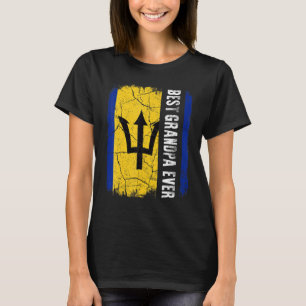 Camiseta Melhor vovô Barbadiano Ever Barbados Bandeira do P