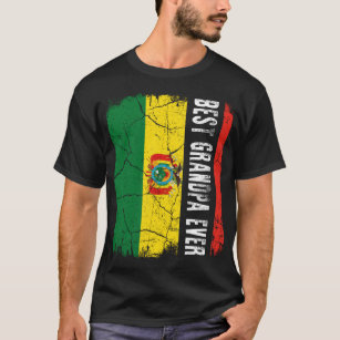 Camiseta Melhor vovô boliviano Ever Bolivia Flag
