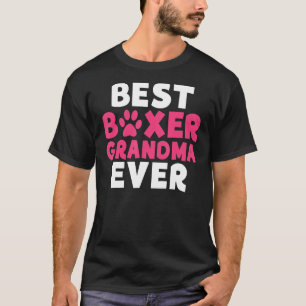 Camiseta Melhor Vovó Boxer Nunca Boxer Vovó Cachorro