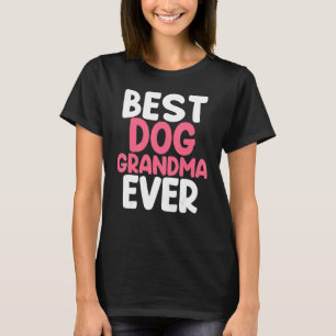Camiseta Melhor Vovó Cão Vovó Cama Melhor Cão Vovó Ev