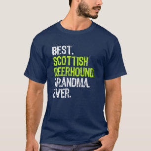 Camiseta Melhor Vovó de Deerhound Escocês