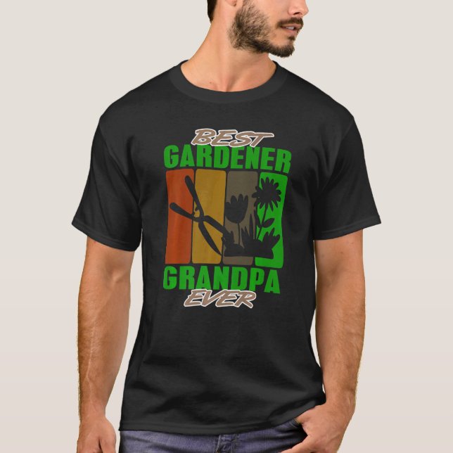 Camiseta Melhor Vovô De Jardinagem Ever Gardening Landscape (Frente)