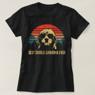Camiseta melhor vovó de rabisco de sempre