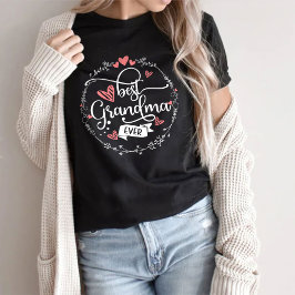 Camiseta Melhor vovó de sempre, para Dia de as mães
