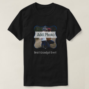 Camiseta Melhor Vovô De Sempre! Personalização de Fotografi