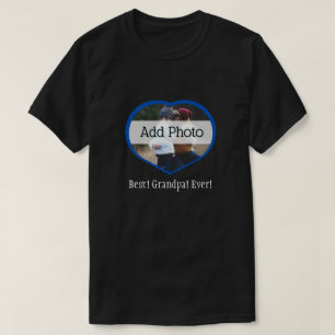 Camiseta Melhor Vovô De Sempre! Personalizado do coração de