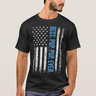 Camiseta Melhor Vovô de Todos Ever Vintage Bandeira America