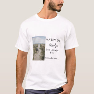 Camiseta melhor vovô de todos os avós com fotos clássicas