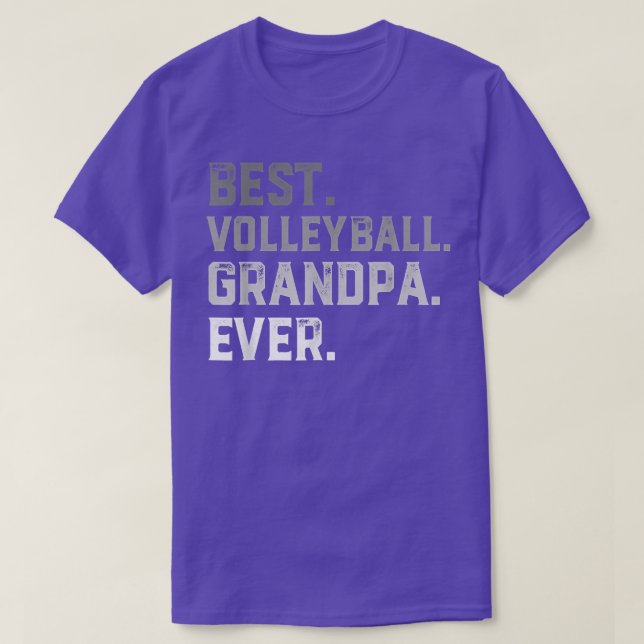 Camiseta Melhor Vovô De Voleibol Nunca Para Homens T Pais D (Frente do Design)