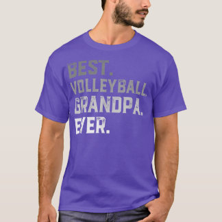 Camiseta Melhor Vovô De Voleibol Nunca Para Homens T Pais D