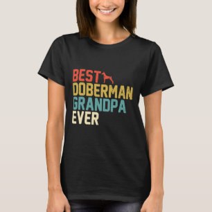 Camiseta Melhor Vovô Doberman Retro