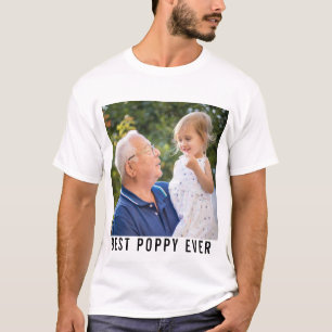 Camiseta Melhor Vovô E Foto De Bebê 