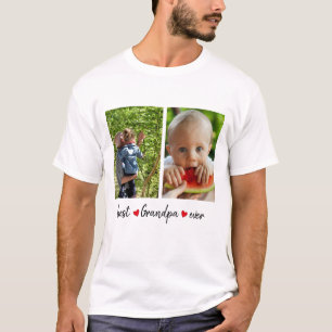 Camiseta Melhor Vovô Ever 2 Fotografia Personalizada