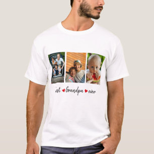 Camiseta Melhor Vovô Ever 3 Fotografia Personalizada