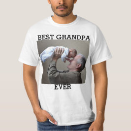 Camiseta Melhor Vovô Já Criou Foto Personalizada