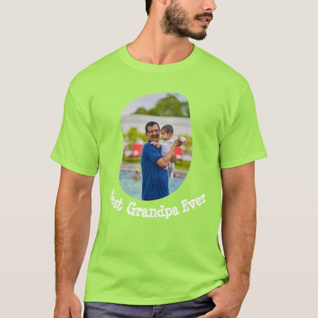 Camiseta Melhor Vovô já fez upload de sua foto de família (Frente)