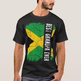 Camiseta Melhor vovô jamaicano Ever Jamaica Flag